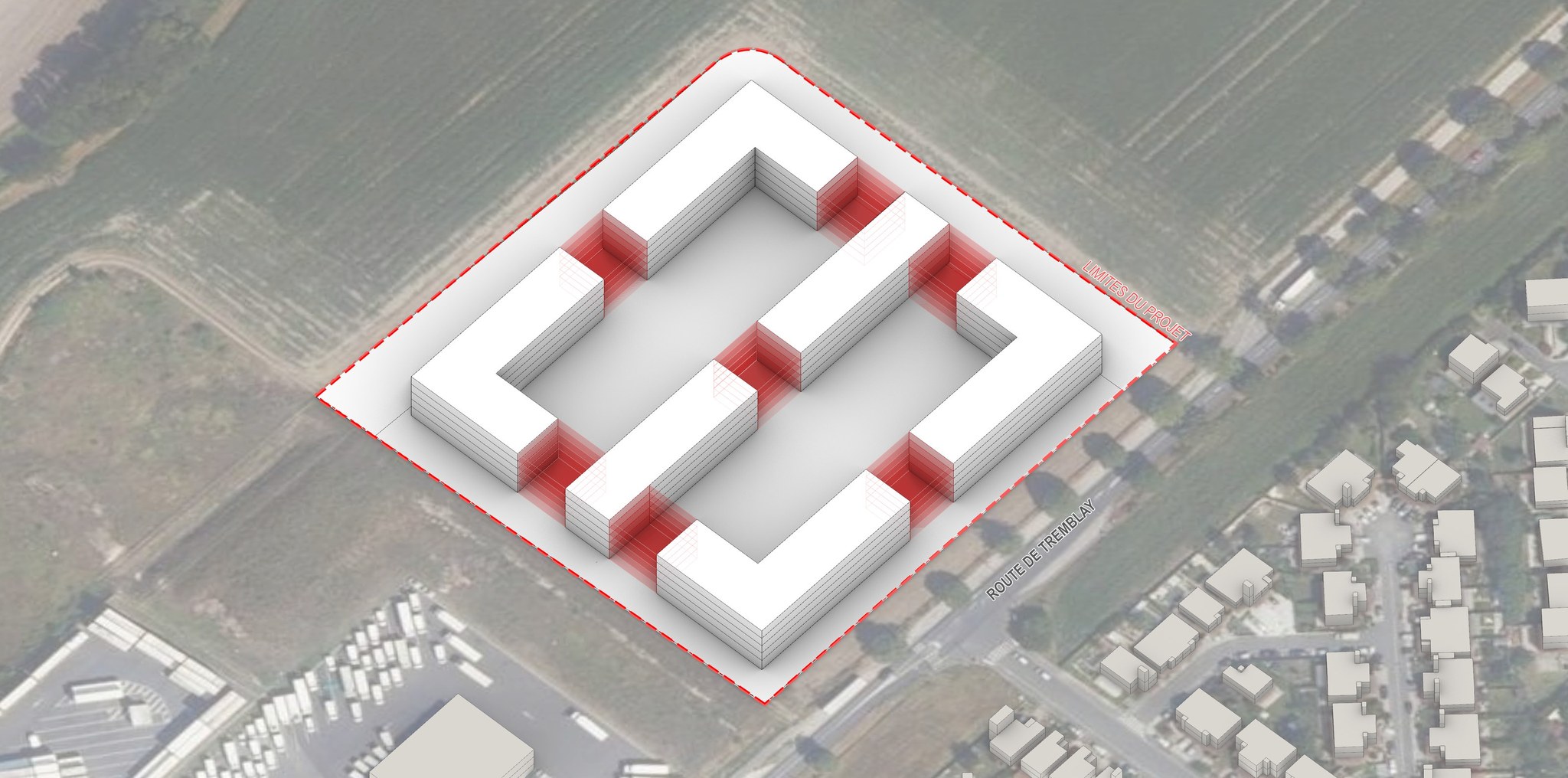 Découpe en six plots